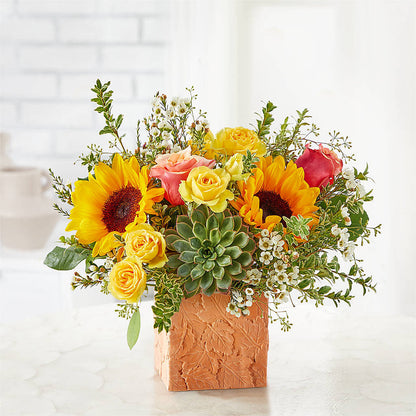 Sunflower Season Bouquet –  Holtschlag Florist, Quincy IL