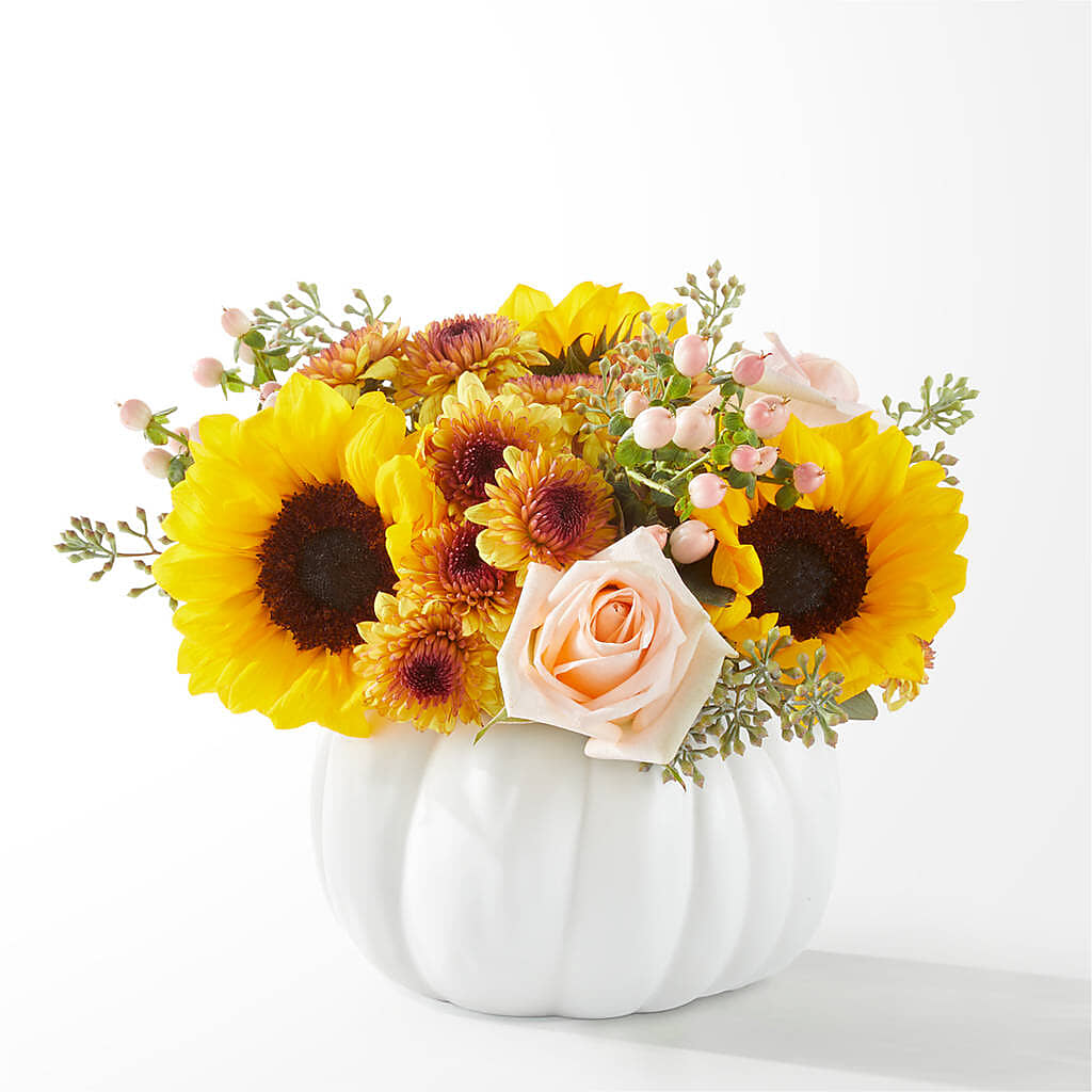 Pumpkin to Talk About Bouquet –  Holtschlag Florist, Quincy IL