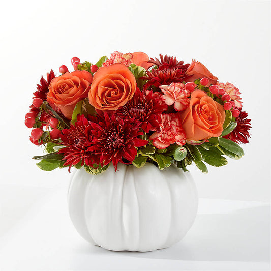 Autumn Air Pumpkin Bouquet –  Holtschlag Florist, Quincy IL