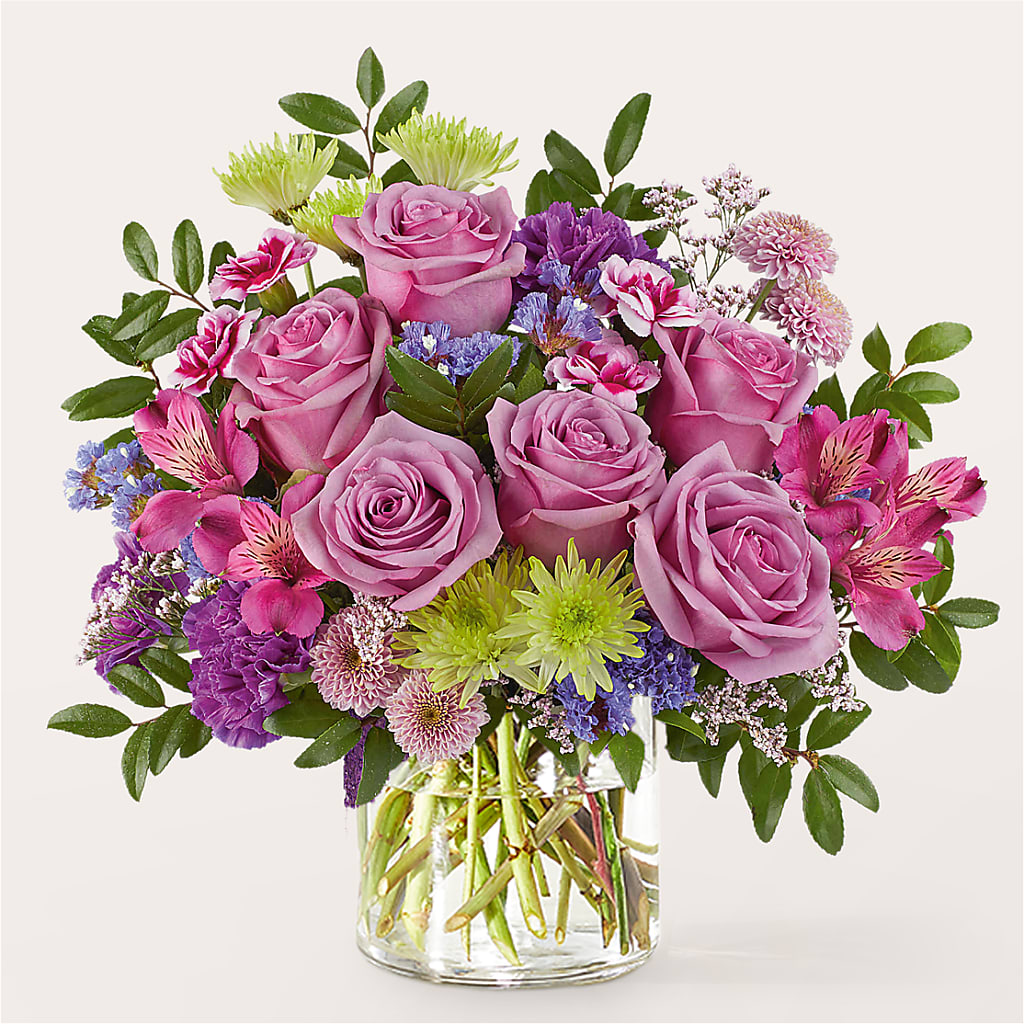 Glass Half Full Bouquet –  Holtschlag Florist, Quincy IL