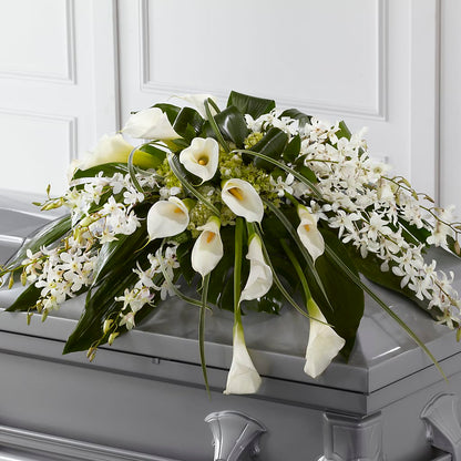 Angel Wings Casket Spray –  Holtschlag Florist, Quincy IL
