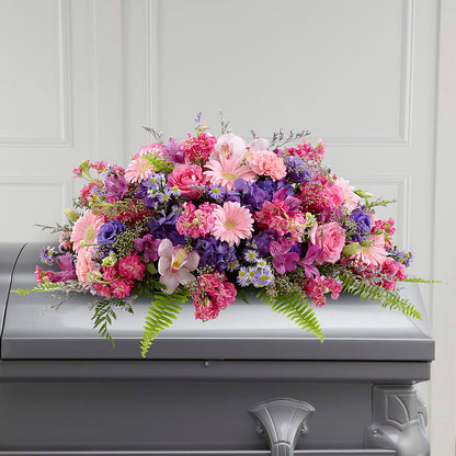 Glorious Garden Casket Spray –  Holtschlag Florist, Quincy IL