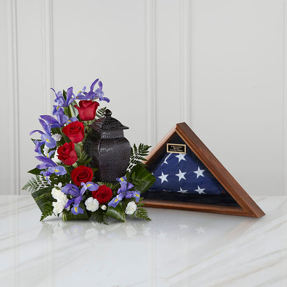 Patriotic Tribute Arrangement –  Holtschlag Florist, Quincy IL