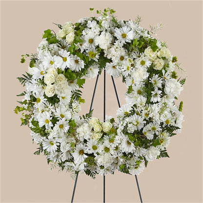 Faithful Wishes Wreath –  Holtschlag Florist, Quincy IL