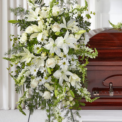 Loving Thoughts Standing Spray –  Holtschlag Florist, Quincy IL