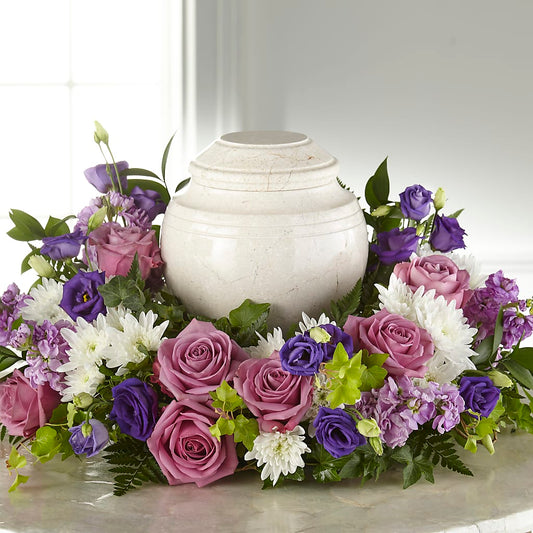 Blooming Sympathy Cremation Adornment –  Holtschlag Florist, Quincy IL