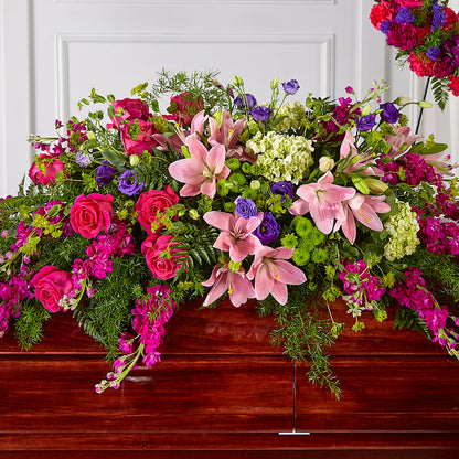Radiant Tribute Casket Spray –  Holtschlag Florist, Quincy IL