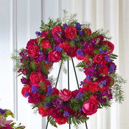 Calming Colors Wreath –  Holtschlag Florist, Quincy IL