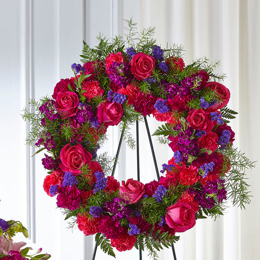 Calming Colors Wreath –  Holtschlag Florist, Quincy IL