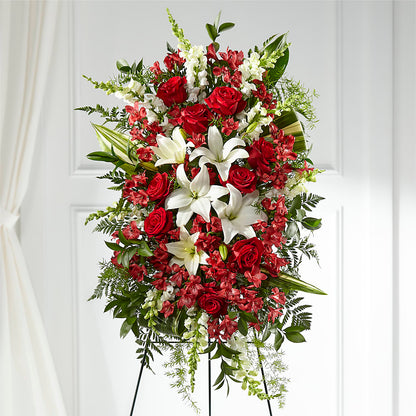 Everlasting Memory Standing Spray –  Holtschlag Florist, Quincy IL