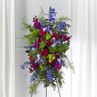 Heavenly Skies Standing Spray –  Holtschlag Florist, Quincy IL