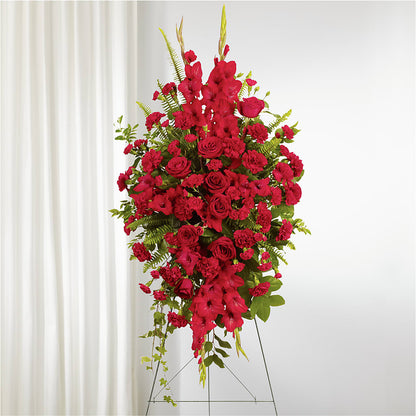 From the Heart Standing Spray –  Holtschlag Florist, Quincy IL