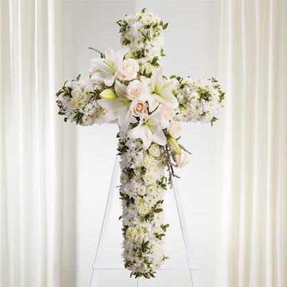 Spiritual Guidance Standing Spray –  Holtschlag Florist, Quincy IL