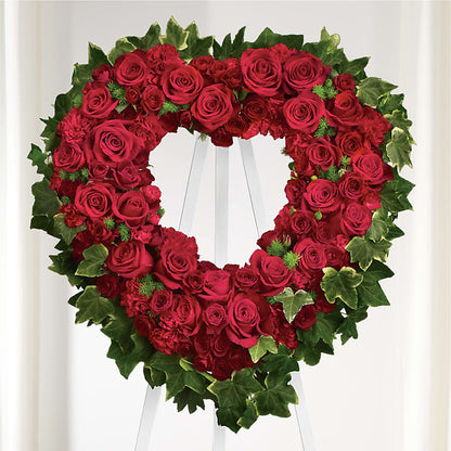 Wholehearted Standing Spray –  Holtschlag Florist, Quincy IL