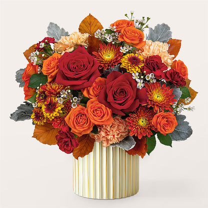 Merlot Bouquet with Ivory Vase –  Holtschlag Florist, Quincy IL