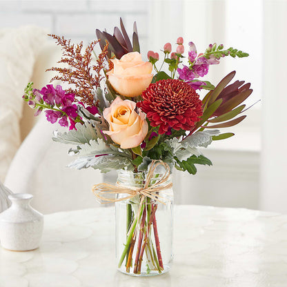 Moody Hues Bouquet –  Holtschlag Florist, Quincy IL