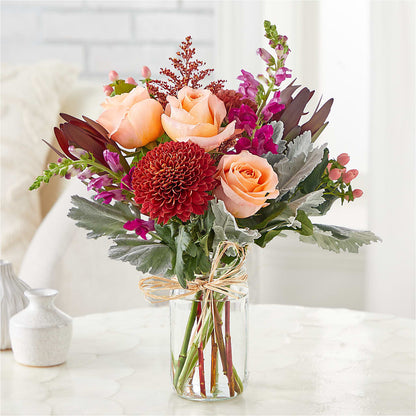 Moody Hues Bouquet –  Holtschlag Florist, Quincy IL