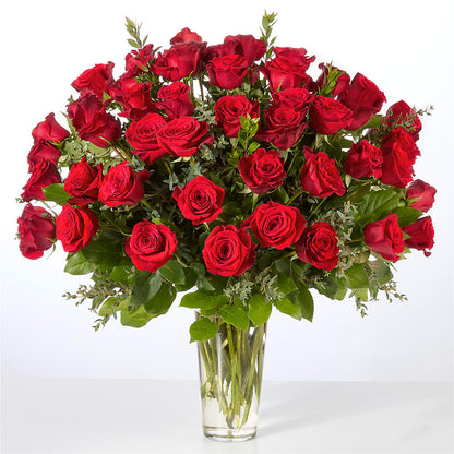 Forever Yours Fifty Stem Red Rose Bouquet –  Holtschlag Florist, Quincy IL