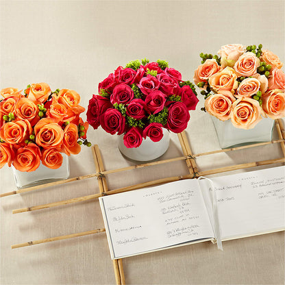 Dawn Rose Centerpiece –  Holtschlag Florist, Quincy IL